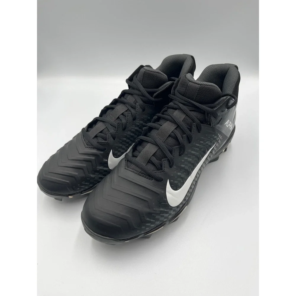 Nike‎ Alpha Menace 2 Football Shoes Black White Mens Size 9